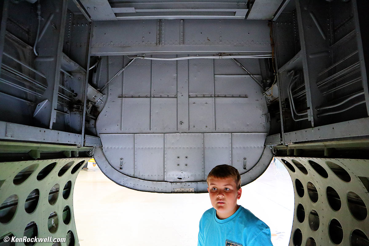Ryan in the Bomb Bay