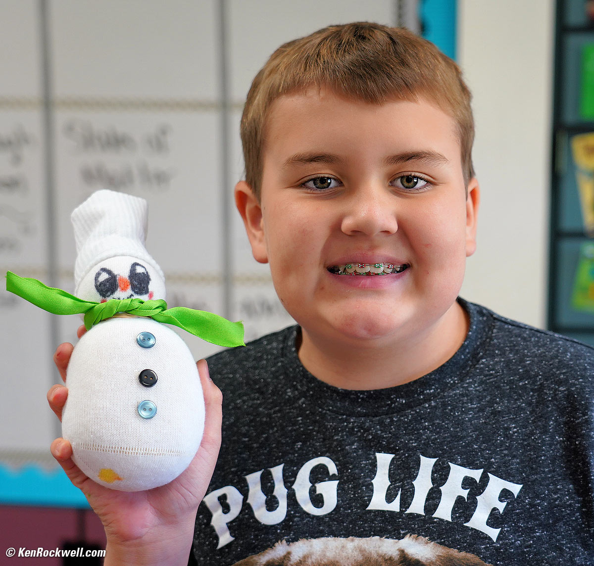 Ryan and his snowman