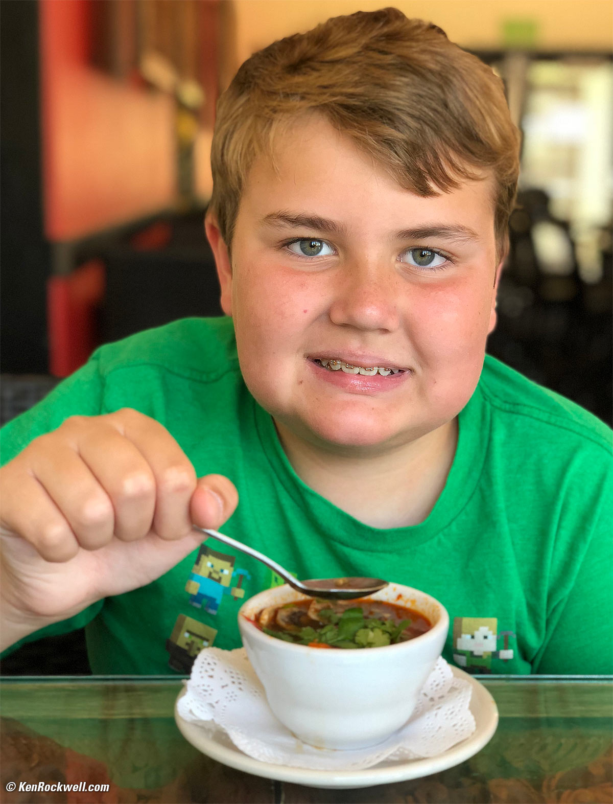 Zoey eats a carrot in La Quinta