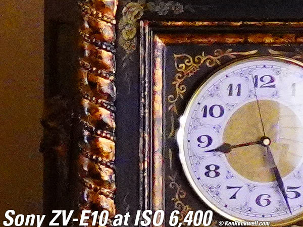 Sony ZV-E10 High ISO Performance Sample Image File