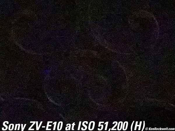Sony ZV-E10 High ISO Performance Sample Image File