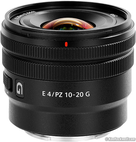 Sony E 10-20mm f/4 G Power Zoom