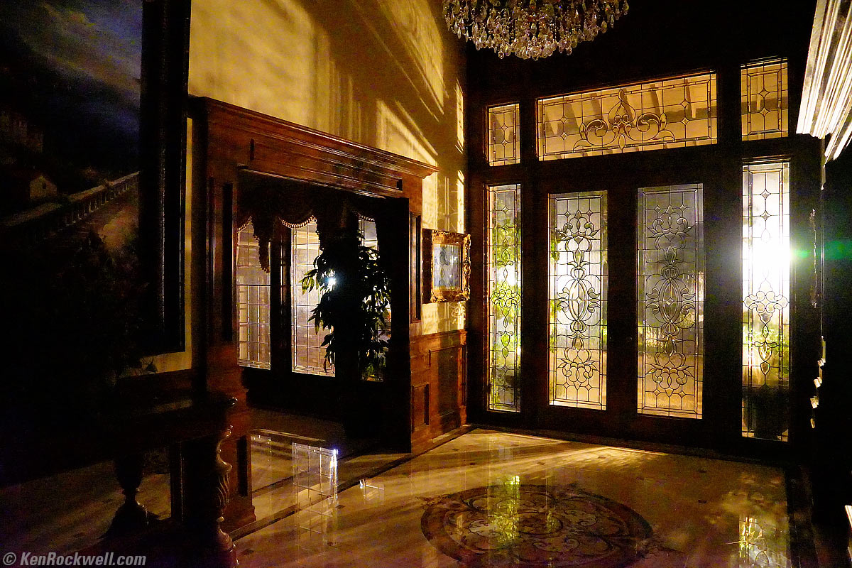 Abandoned Mausoleum at Night