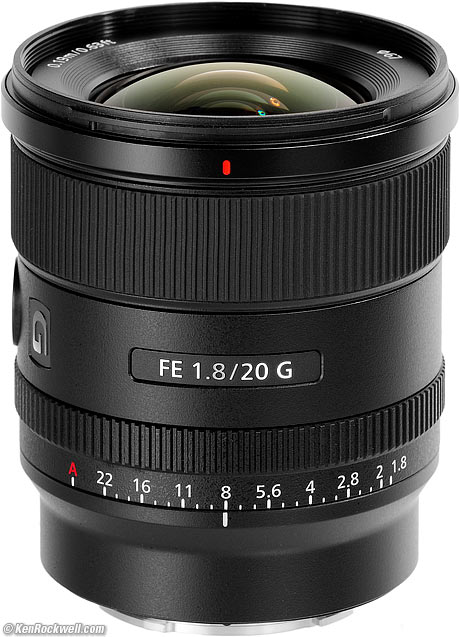 Sony FE 20mm f/1.8 G