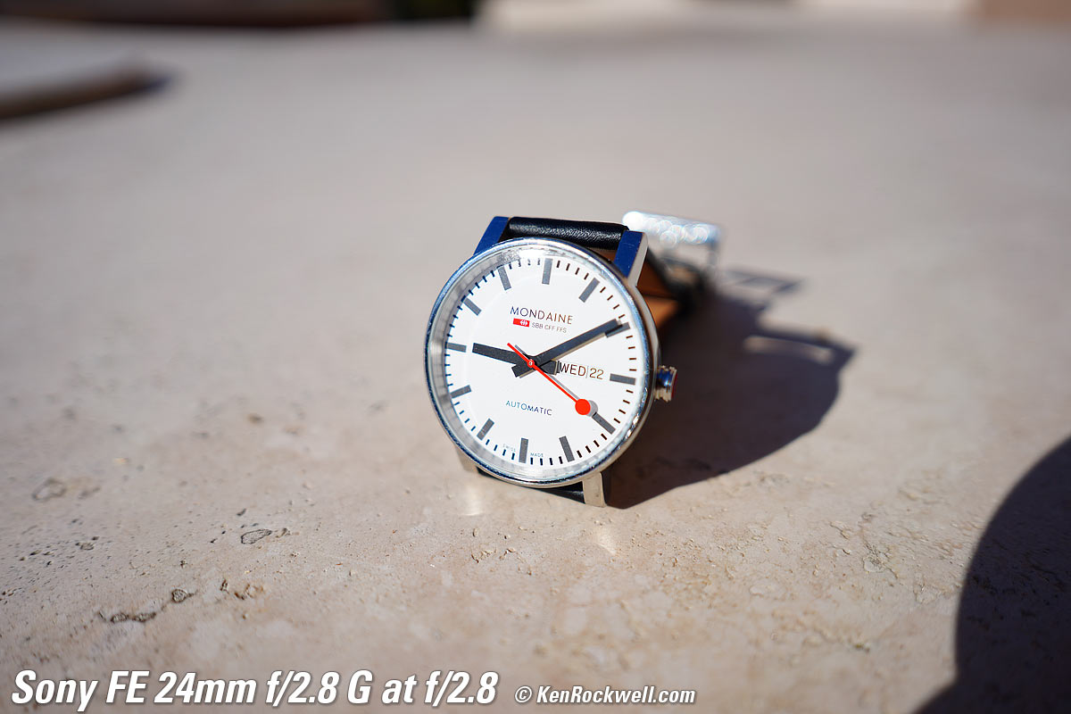 Sony FE 24mm f/2.8 G Spherochromatism