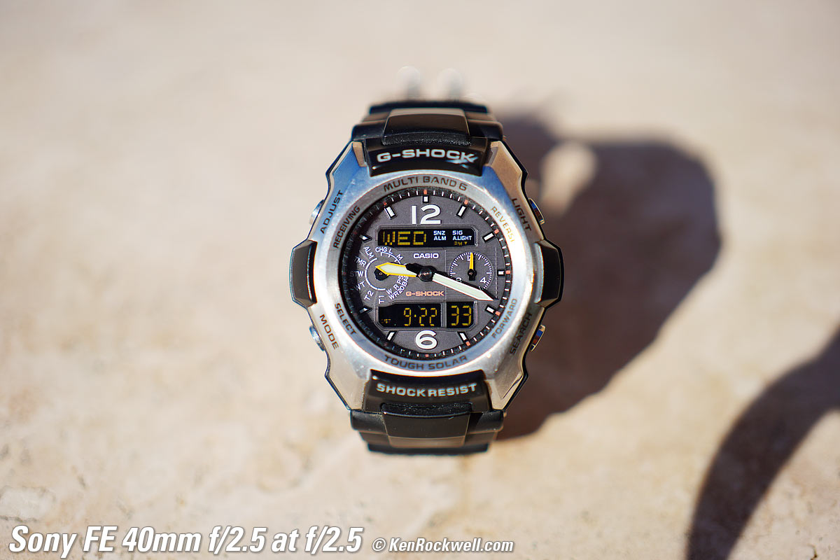 Sony FE 40mm f/2.5 G Macro Performance Sample File