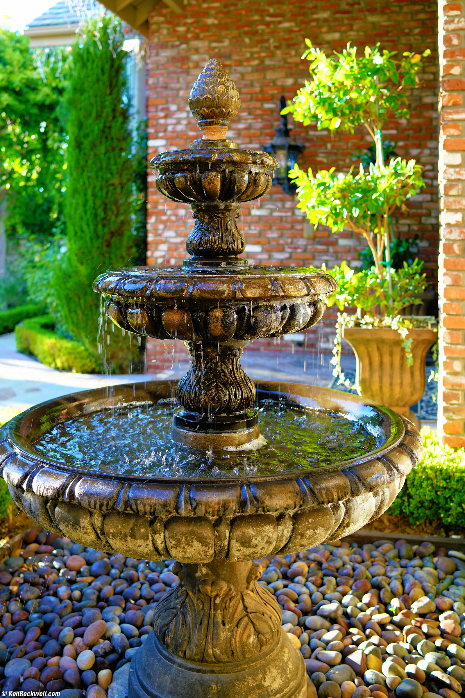 Fountain in nice light