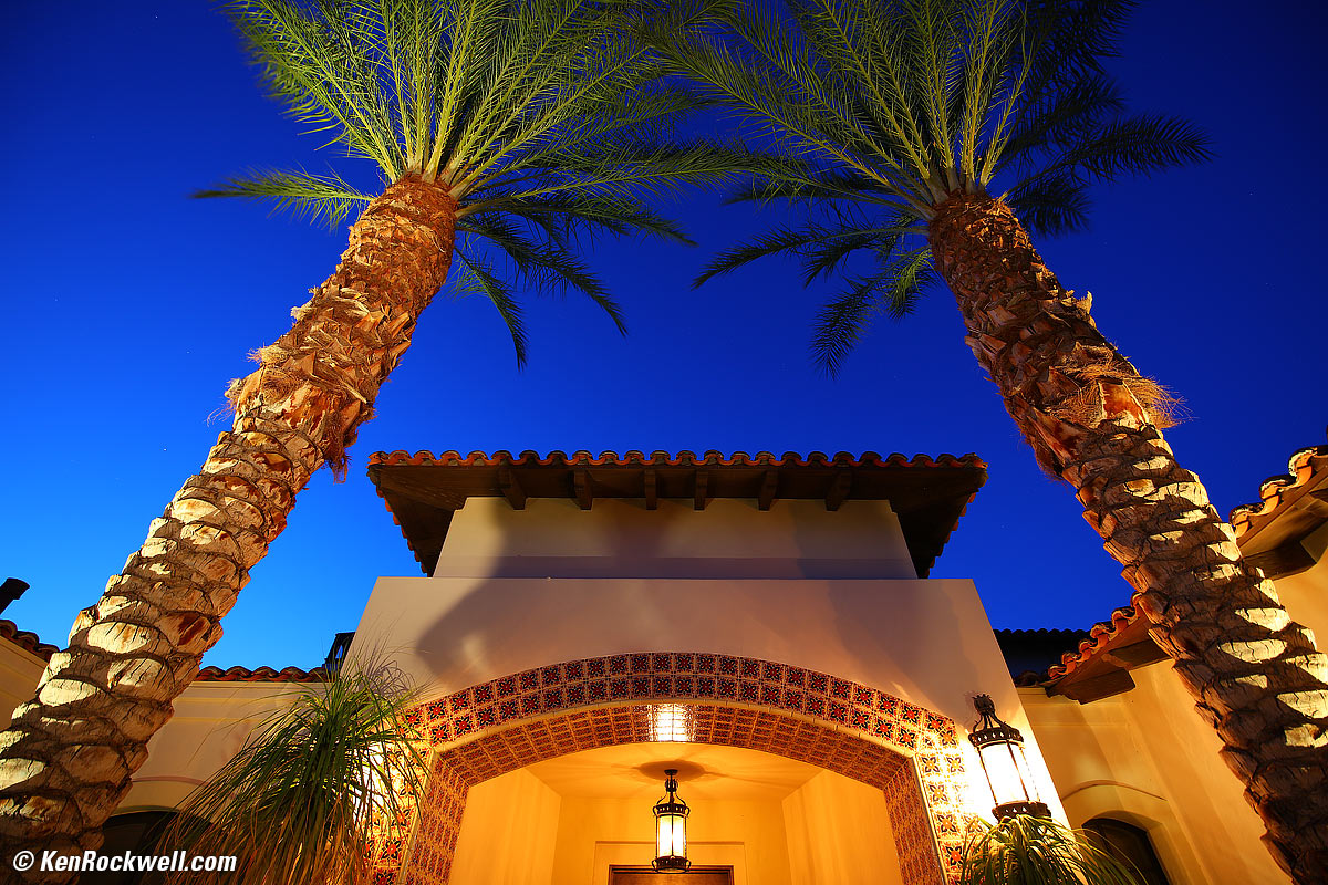 Fine Desert Home at Dusk