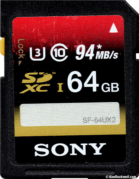 Sony 64GB SD Card