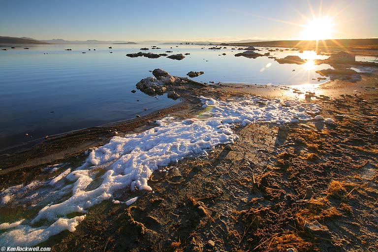 Stinky Foam, Southeastern Shore, Mono Lake, California.