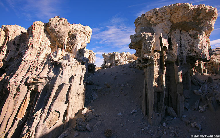 Sand Tufas, Mono Lake, California.