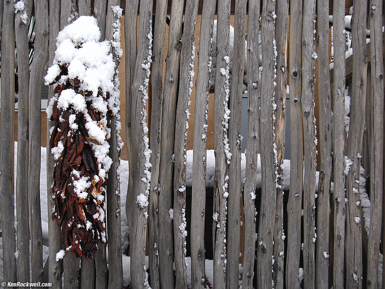 Frozen Ristra, Taos, New Mexico.