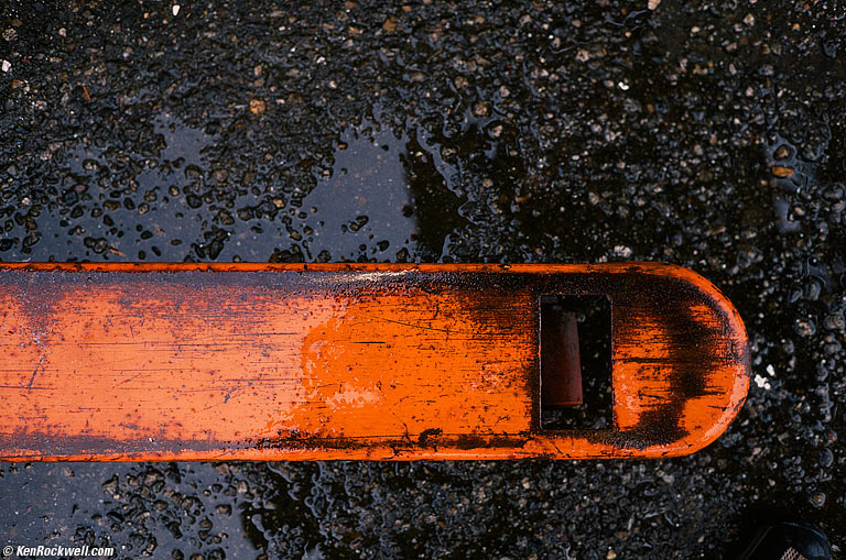 Orange Fork Lift Fork