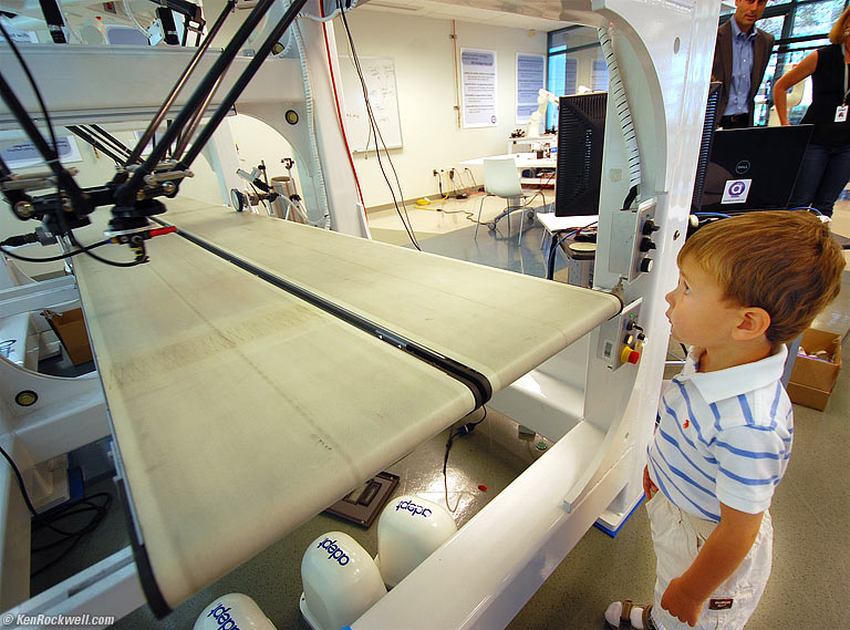 Ryan Marvaling at the Adept Quattro Parallel Robot in Action, 11:18 AM. video. 