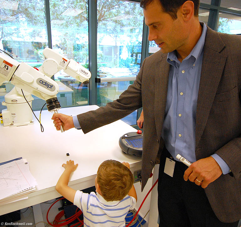 Adept CEO John Dulchinos Shows Ryan a Viper 6-Axis Robot, 11:27 AM.