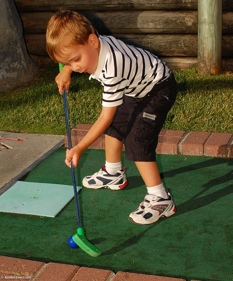 Ryan Golfing, 6:43 PM.