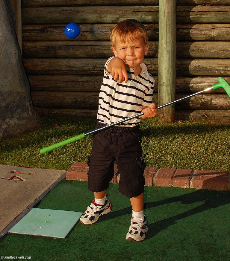 Ryan Golfing, 6:43 PM.