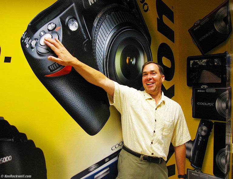Rockwell Tries Taking His Picture with the Big Nikon, B&H, 11:19 AM. 