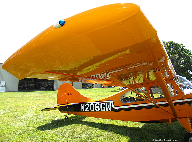 Aeronca Wing, Bayport Aerodrome, Long Island, New York, 12:25 PM.