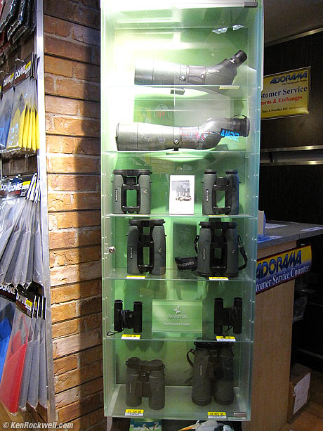 Swarovski Rack, Adorama, 6:54 PM.