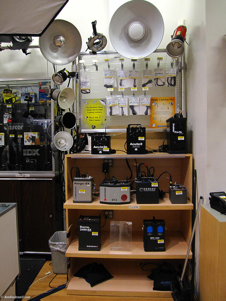 Lighting Display, Adorama, 6:57 PM.