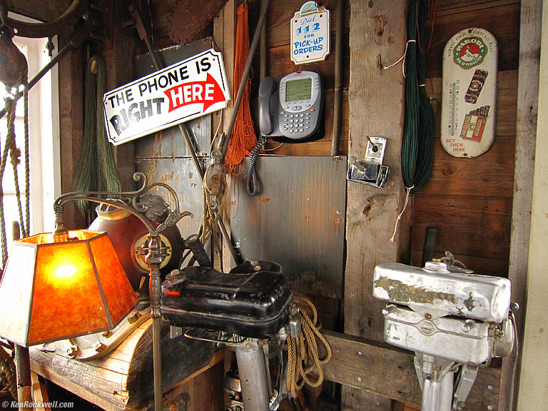 The Phone is Right Here, Nick's Place, Tomales Bay, California, 3:49 PM.