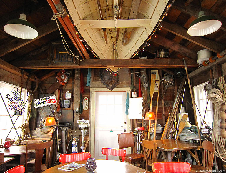 Ceiling, Nick's Place, Tomales Bay, California, 3:51 PM.