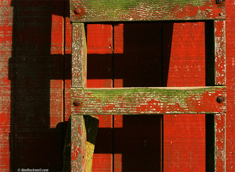 Farm Ladder, West Marin, 5:30 PM.