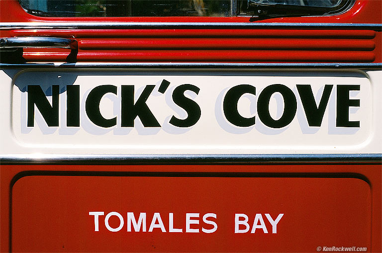 Nick's Cove, Tomales Bay California, 12:43 PM.