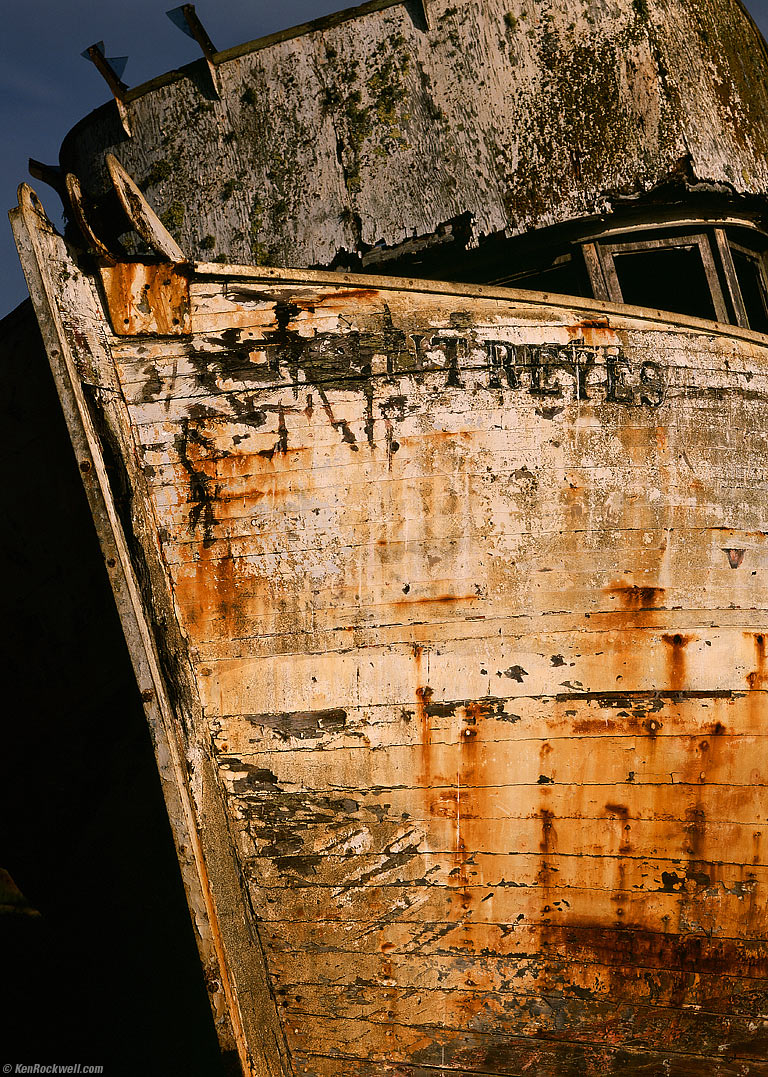 Feral Ship, Tomales Bay, Inverness, California, 8:45 AM.