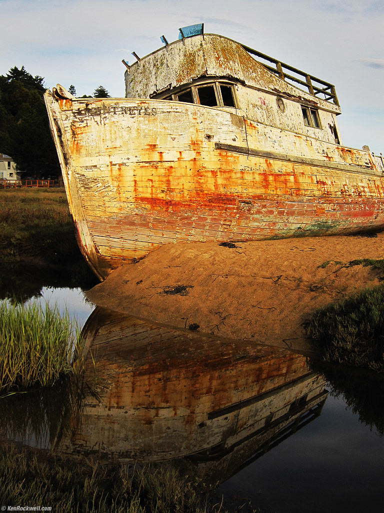 Feral Ship, Tomales Bay, Inverness, California, 8:41 AM.