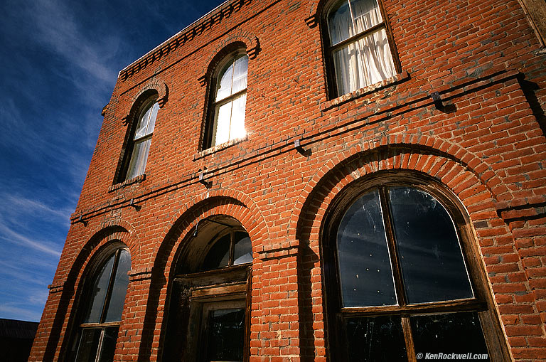 Sun Reflection, Downtown Bodie, California