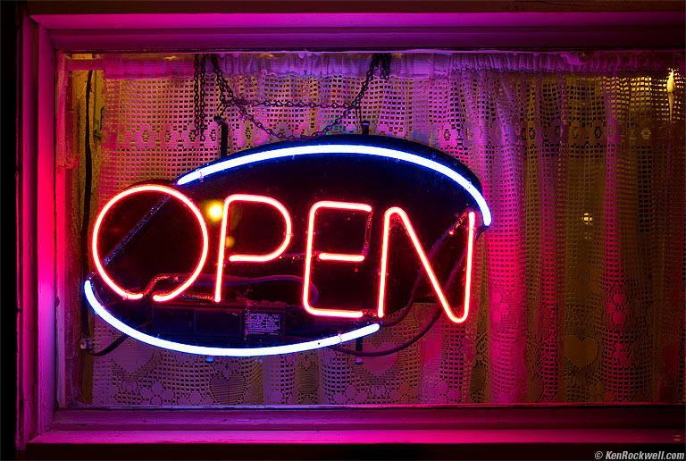 Open sign