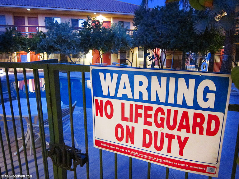 Pool of Death, Pre-Dawn, Phoenix, Arizona 6:33 AM.