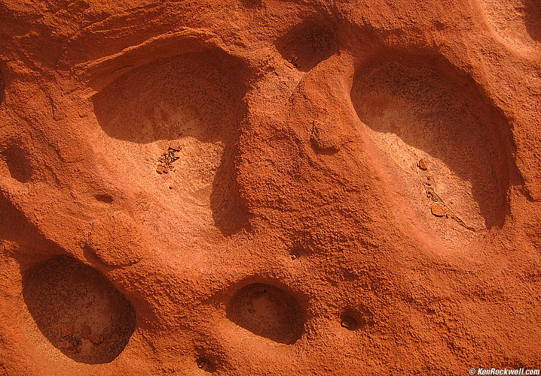Face of the Alien, Wupatki National Monument, Arizona, 11:29 AM.
