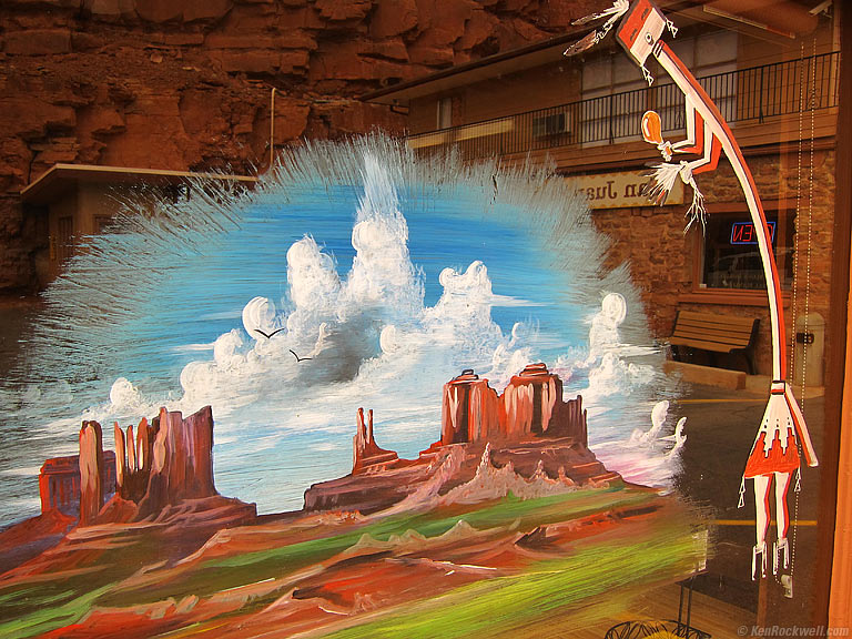 San Juan Inn, Mexican Hat, Utah, 5:49 PM.