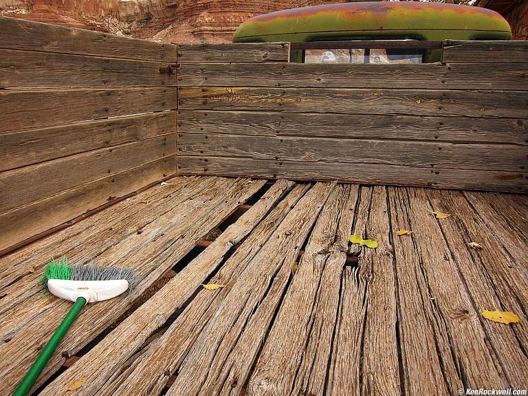 Truck Bed, Twin Rocks, Utah, 1:59 PM.