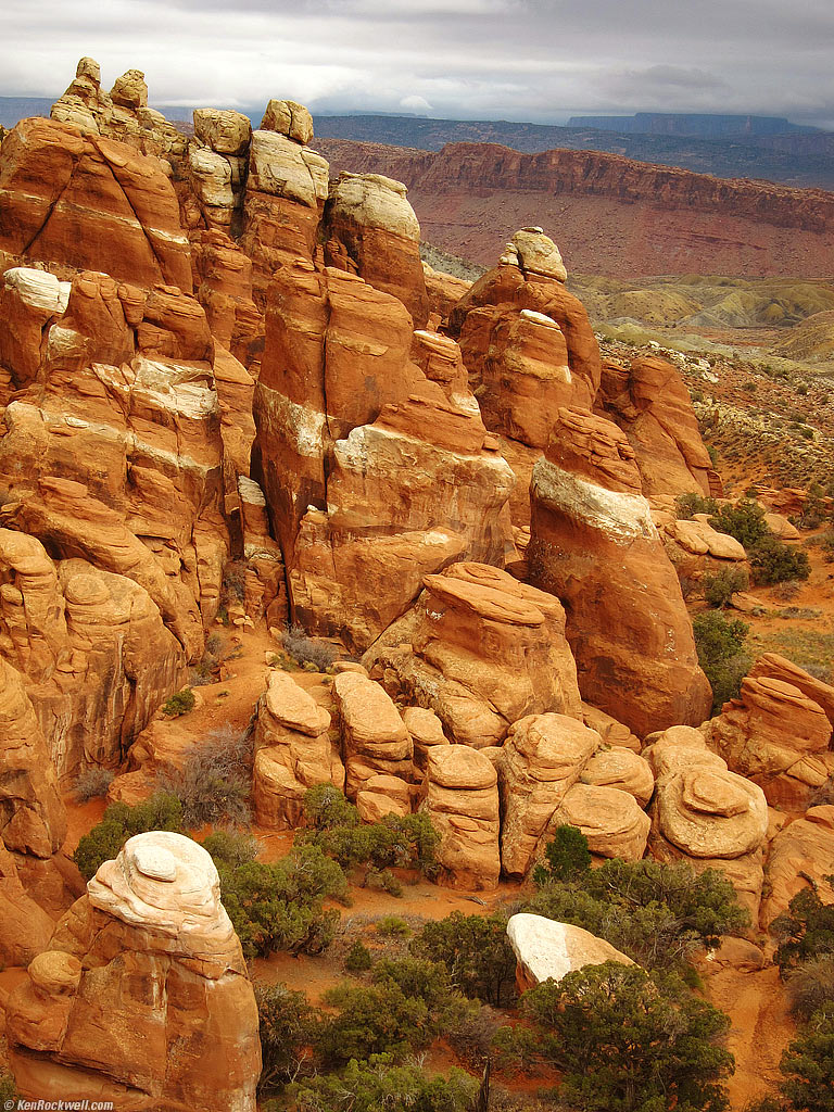 The Fiery Furnace, Arches National Park, near Moab, Utah, 12:54 PM.