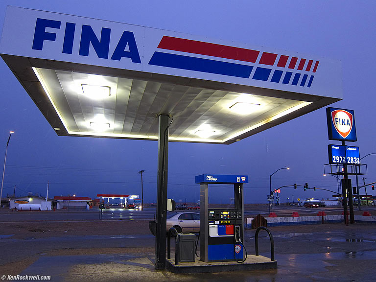 Fina Station in Rain, Kayenta, Arizona