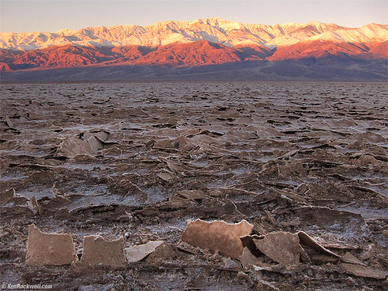 Badwater, Death Valley, 7:07 A.M.