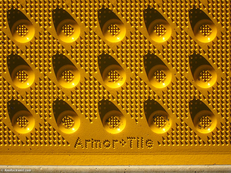 Armor Tile, Death Valley Vistors Center, 3:43 PM.