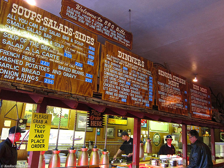 Bill's BBQ, Bishop, California, 3:46 P.M.