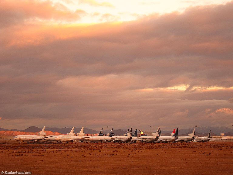 Aircraft Boneyard, Adelanto, California, 5:01 P.M. 