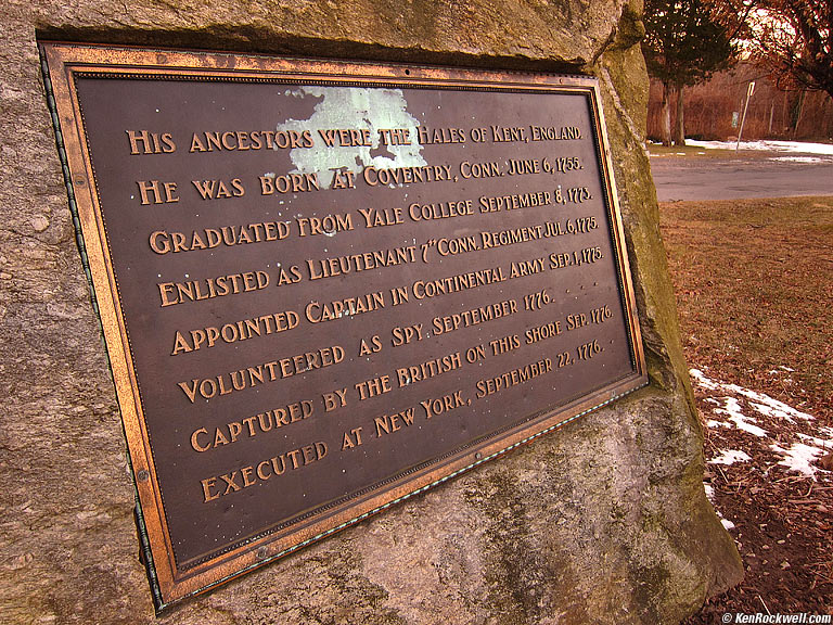 Nathan Hale Monument, Huntington, Long Island