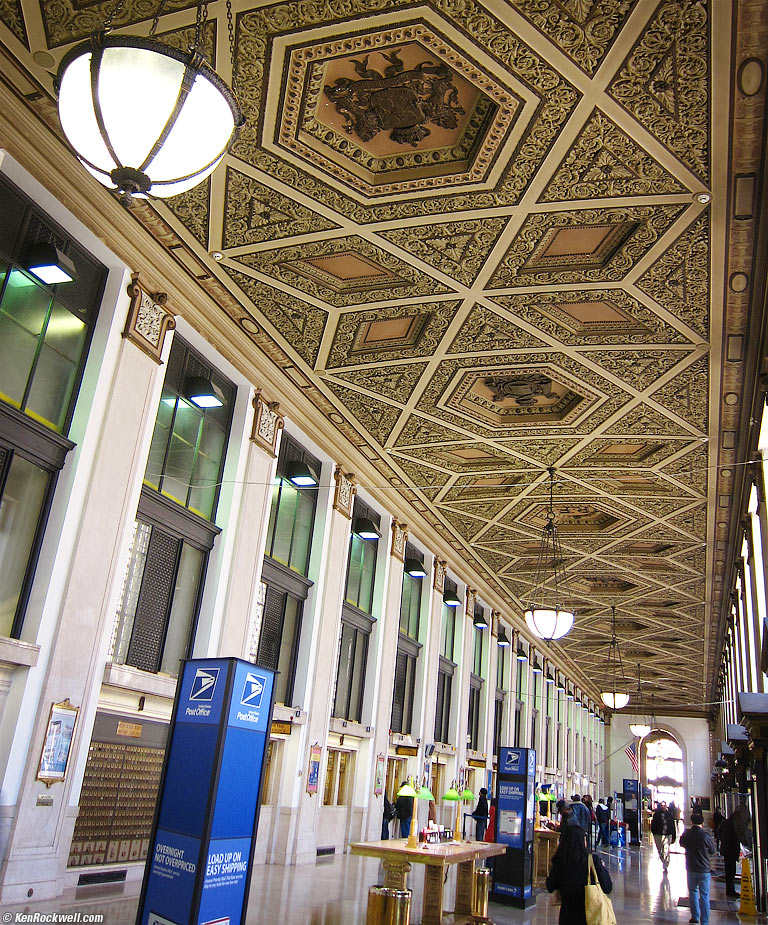 Inside the Post Office across from Penn Station
