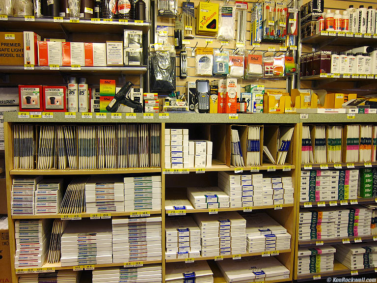 Paper and Chemicals at Retail at Adorama, New York City