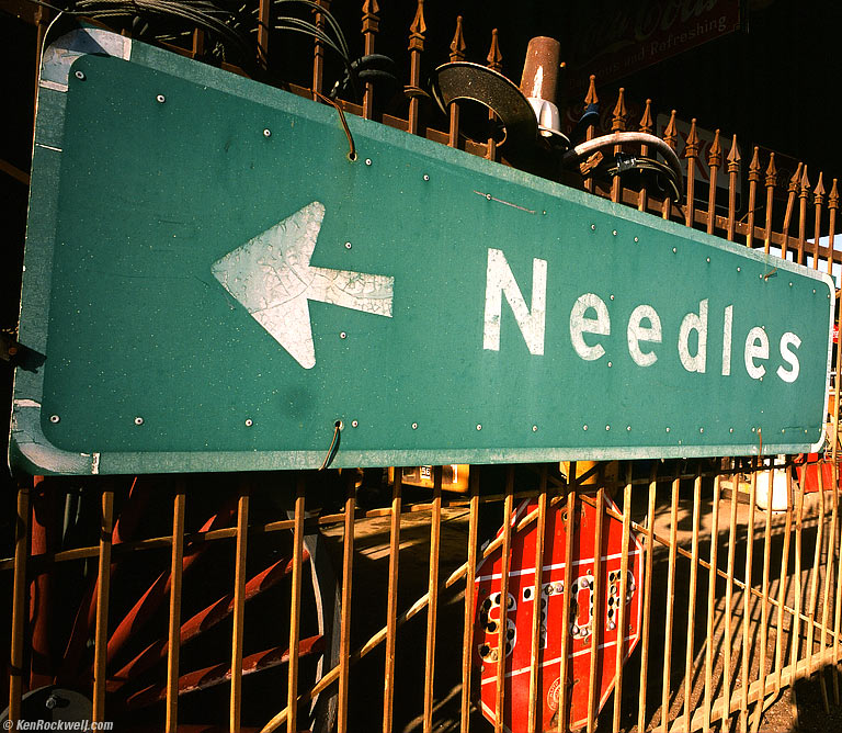 Needles Sign