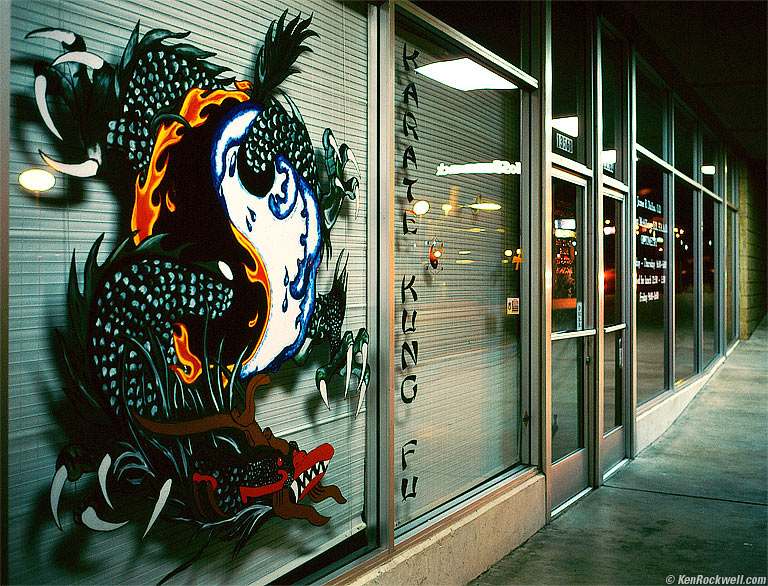 KUNG FU WHILE WAITING FOR TABLE AT DiNAPOLI'S FIREHOUSE, BARSTOW