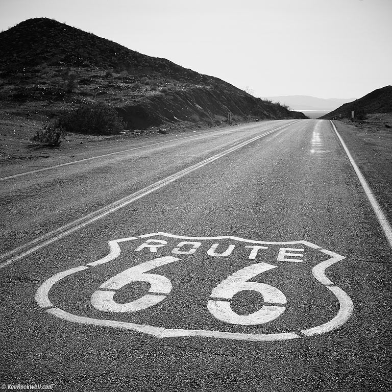 ROUTE 66, LOOKING WEST