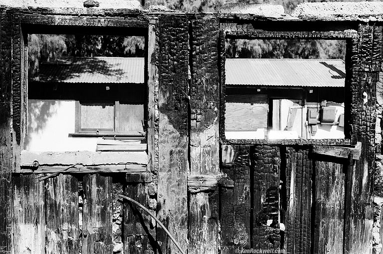 CHARRED REMAINS, PRIVATE PROPERTY, NEWBURY SPRINGS